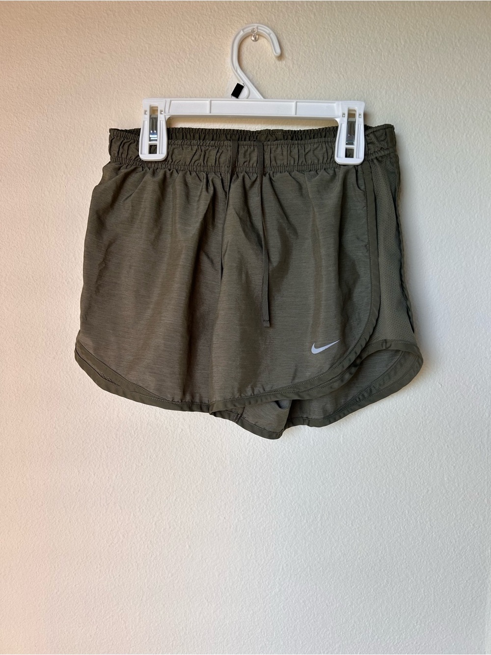 Nike Olive Green Women's Athletic Shorts